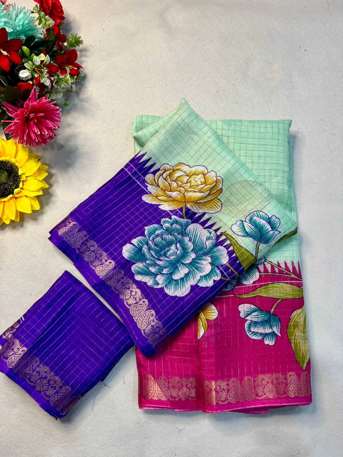 YNF Wholesale Chinon Silk Designer Silk Sarees  | Surat Manufacturer