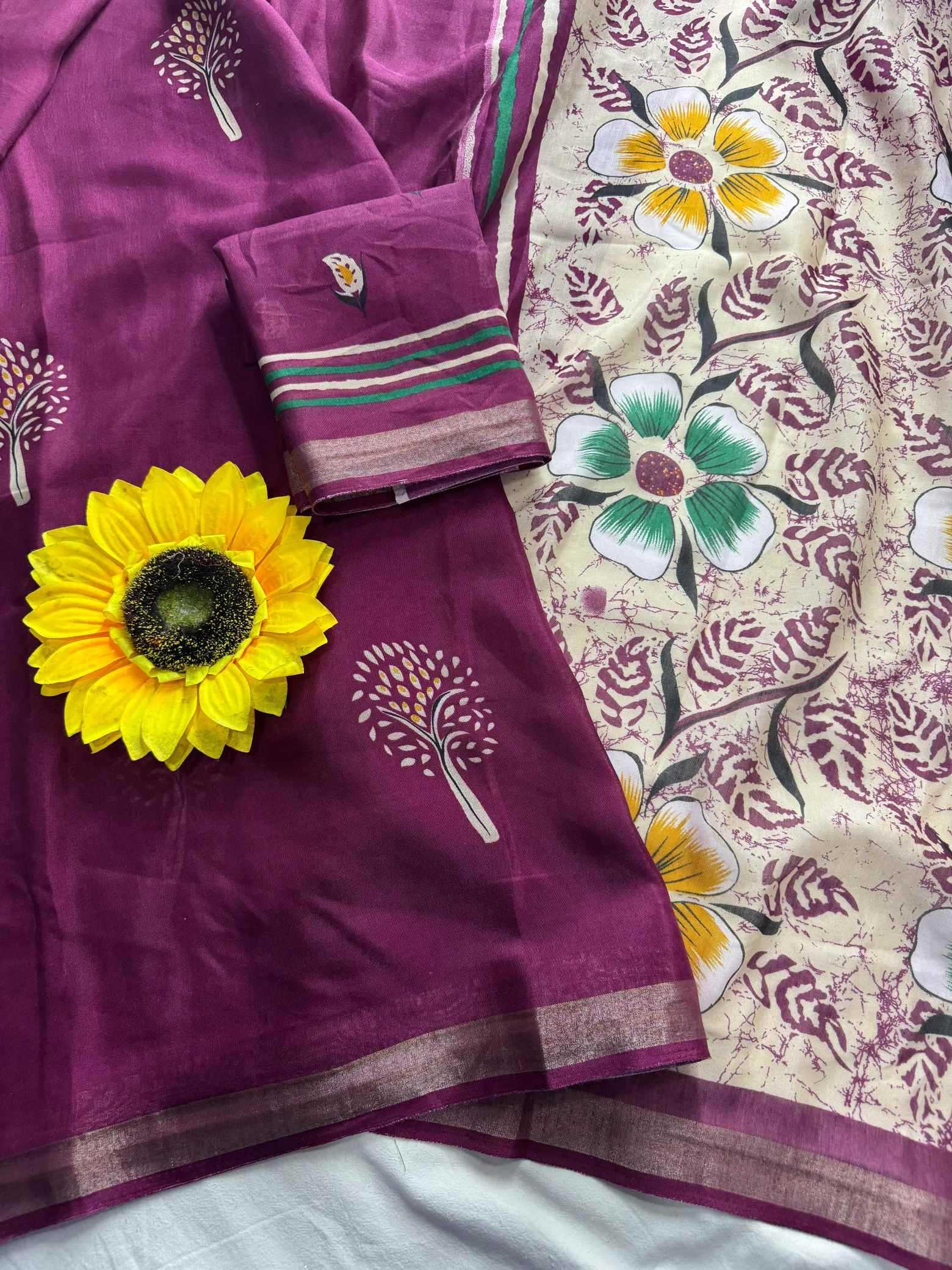 YNF Wholesale Soft Cotton Silk Cotton Silk Sarees  | Surat Manufacturer