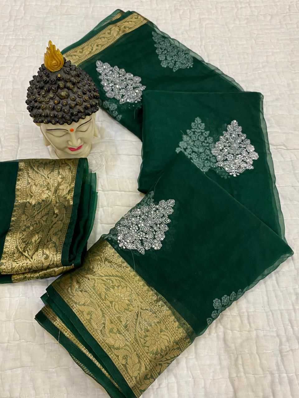 YNF Wholesale Jacquard Silk Sarees For Weddings  | Surat Manufacturer