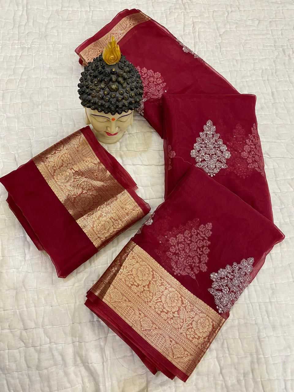 YNF Wholesale Jacquard Silk Sarees For Weddings  | Surat Manufacturer