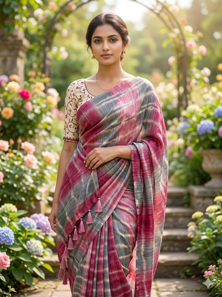 YNF Wholesale Chiffon Printed Silk Saree  | Surat Manufacturer
