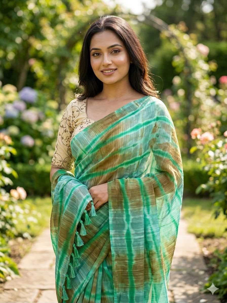 YNF Wholesale Chiffon Printed Silk Saree  | Surat Manufacturer