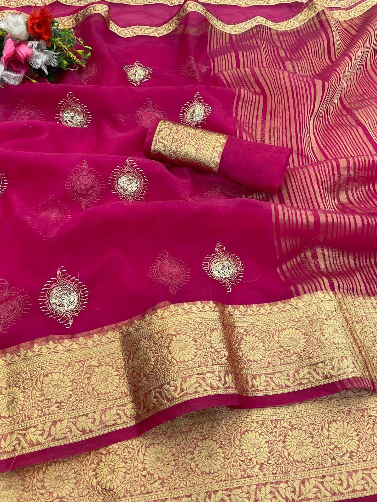 YNF Wholesale Jacquard Ready To Wear Sarees KESH577 921 | Surat Manufacturer