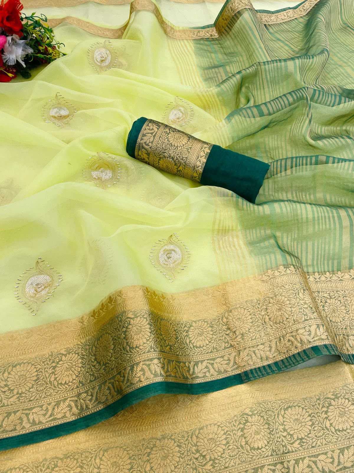 YNF Wholesale Jacquard Ready To Wear Sarees KESH577 921 | Surat Manufacturer