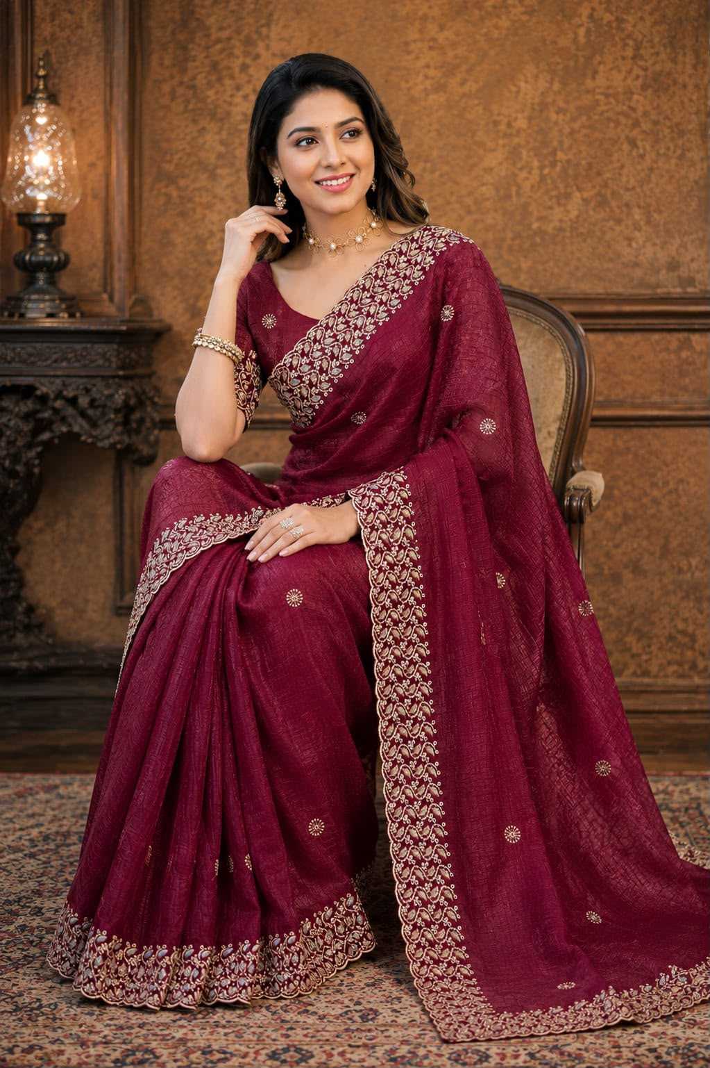 YNF Wholesale Soft Gold Crush Designer Sarees  | Surat Manufacturer