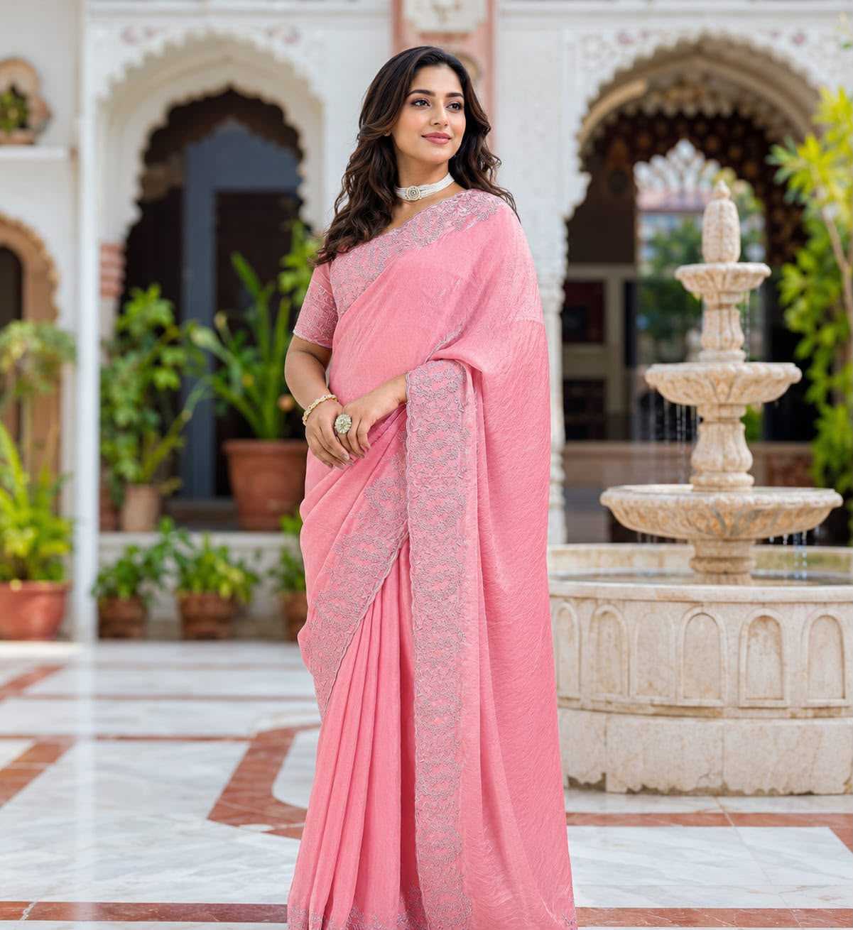 YNF Wholesale Satin Designer Sarees  | Surat Manufacturer
