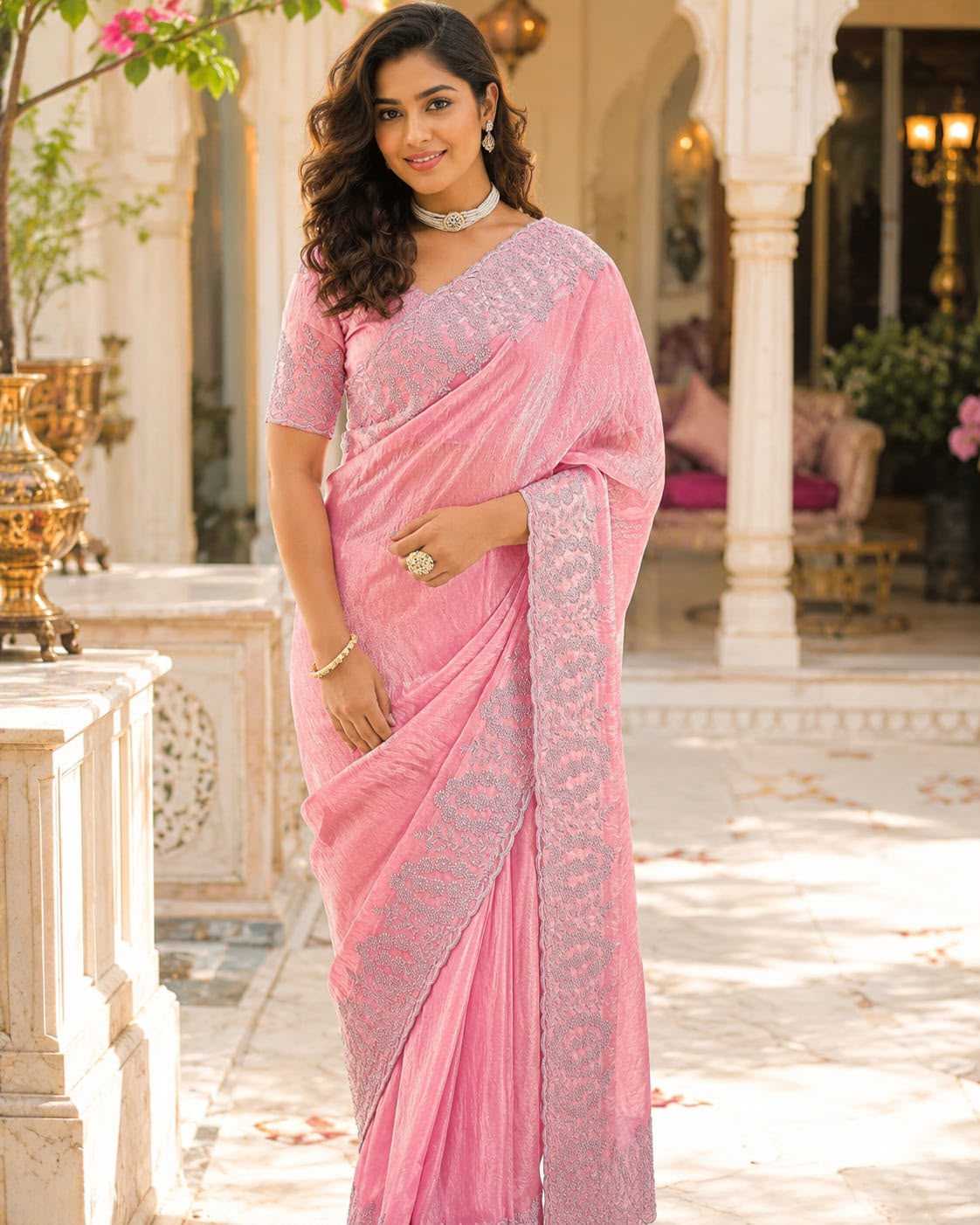 YNF Wholesale Satin Designer Sarees  | Surat Manufacturer