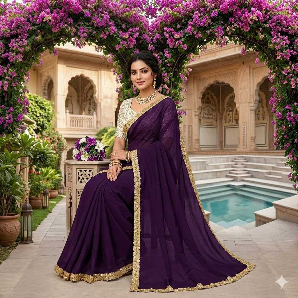YNF Wholesale Space Silk Sequin Sarees  | Surat Manufacturer