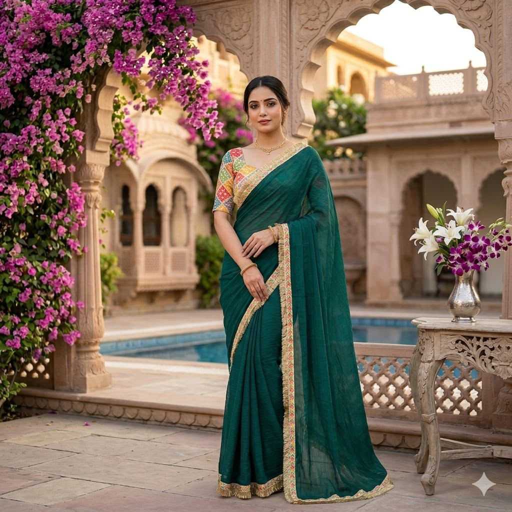 YNF Wholesale Space Silk Sequin Sarees  | Surat Manufacturer