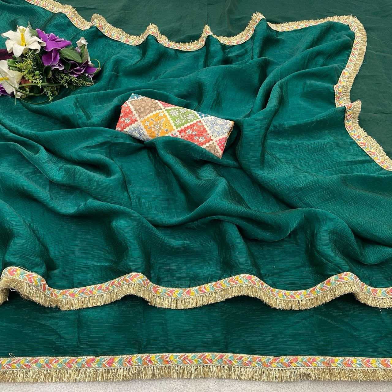 YNF Wholesale Space Silk Sequin Sarees  | Surat Manufacturer