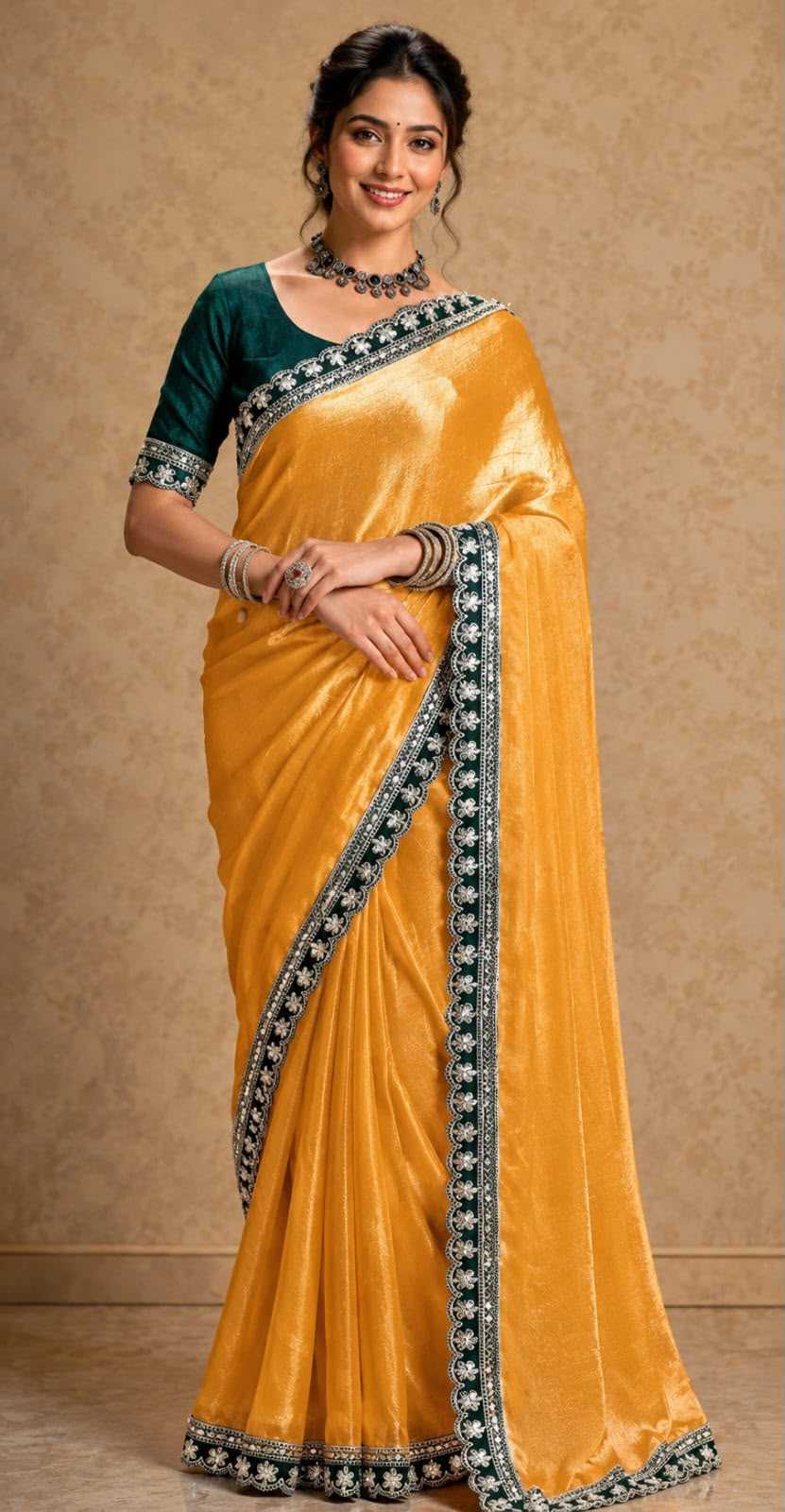YNF Wholesale Georgette Ready To Wear Sarees KESH577 FURR LACE | Surat Manufacturer