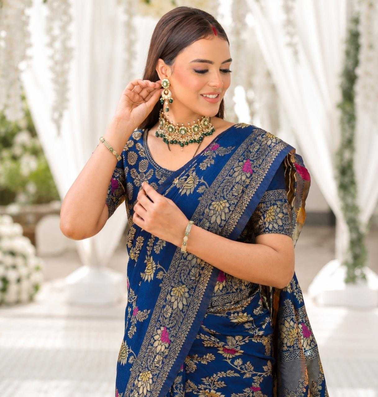 YNF Wholesale Lichi Silk Soft Silk Sarees KESH577 MINA FLOWER | Surat Manufacturer