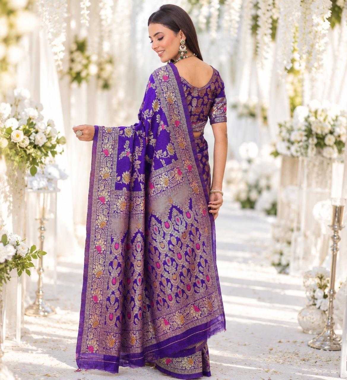 YNF Wholesale Lichi Silk Soft Silk Sarees KESH577 MINA FLOWER | Surat Manufacturer