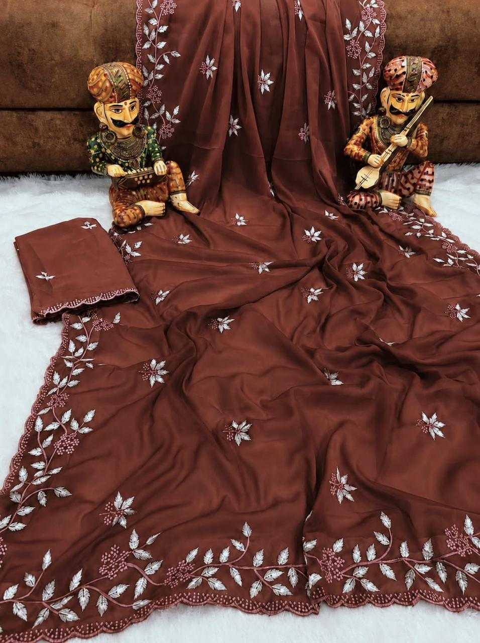 YNF Wholesale Georgette Designer Sarees  | Surat Manufacturer