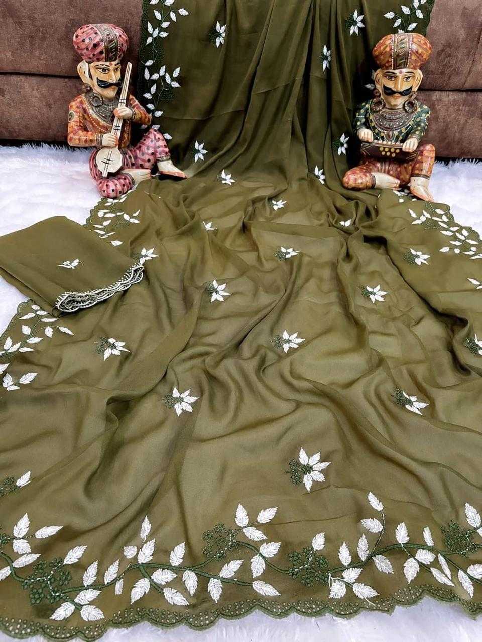 YNF Wholesale Georgette Designer Sarees  | Surat Manufacturer