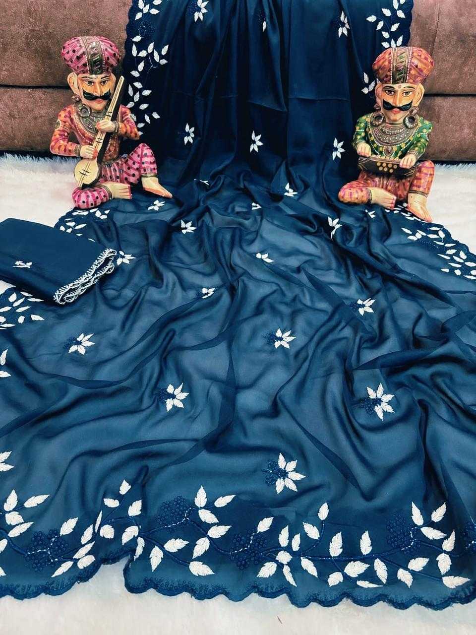 YNF Wholesale Georgette Designer Sarees  | Surat Manufacturer