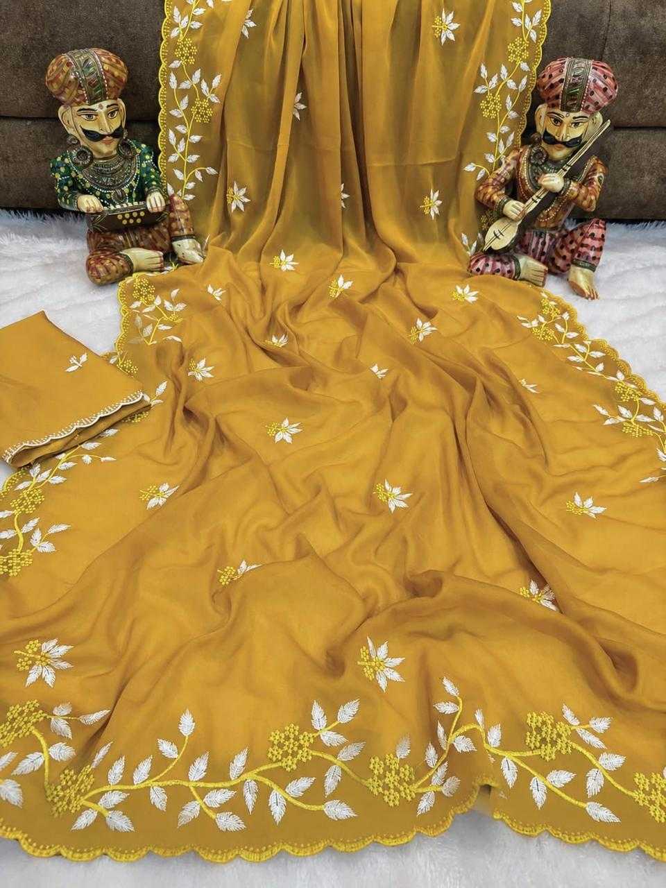 YNF Wholesale Georgette Designer Sarees  | Surat Manufacturer