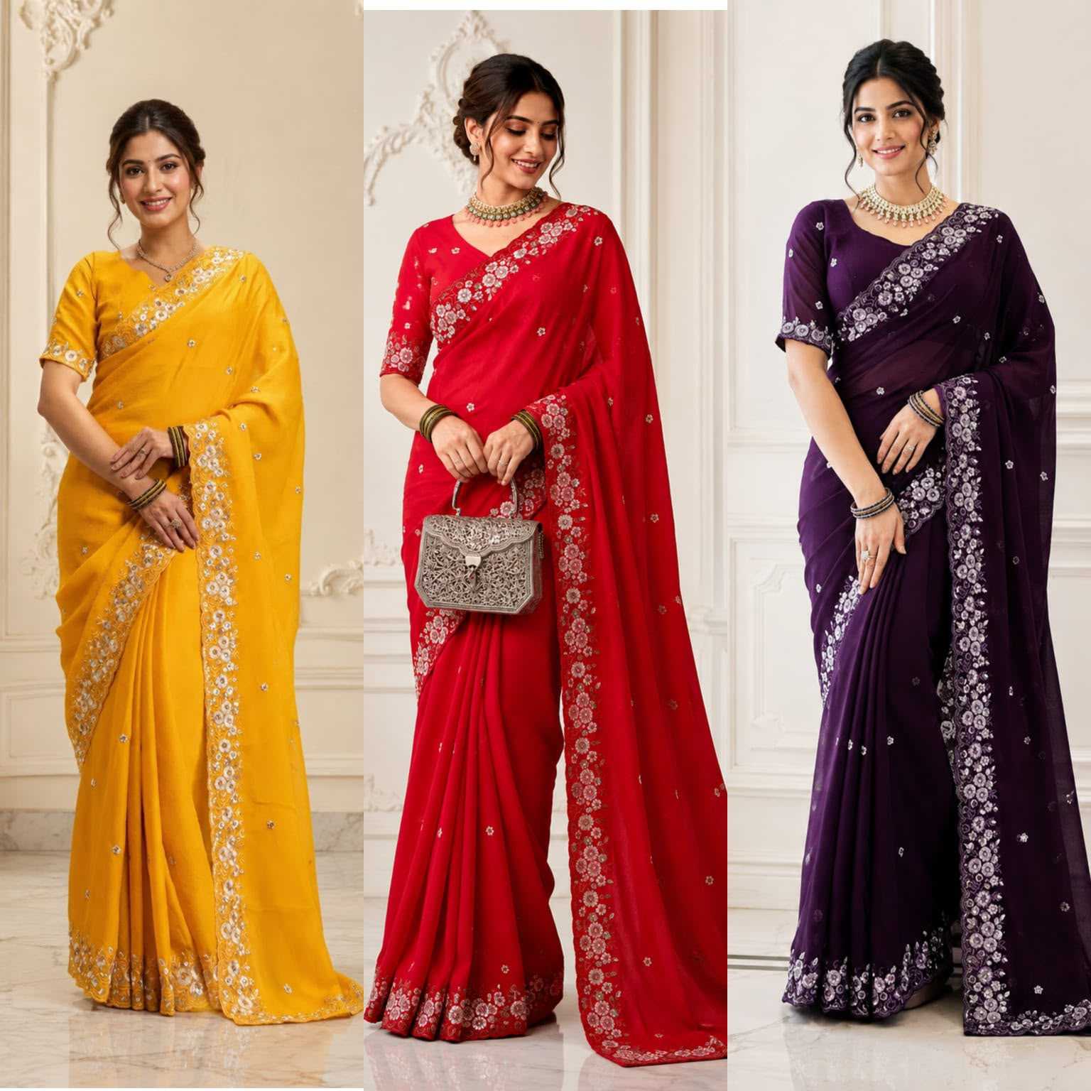 YNF Wholesale Rangoli Silk Designer Sarees  | Surat Manufacturer