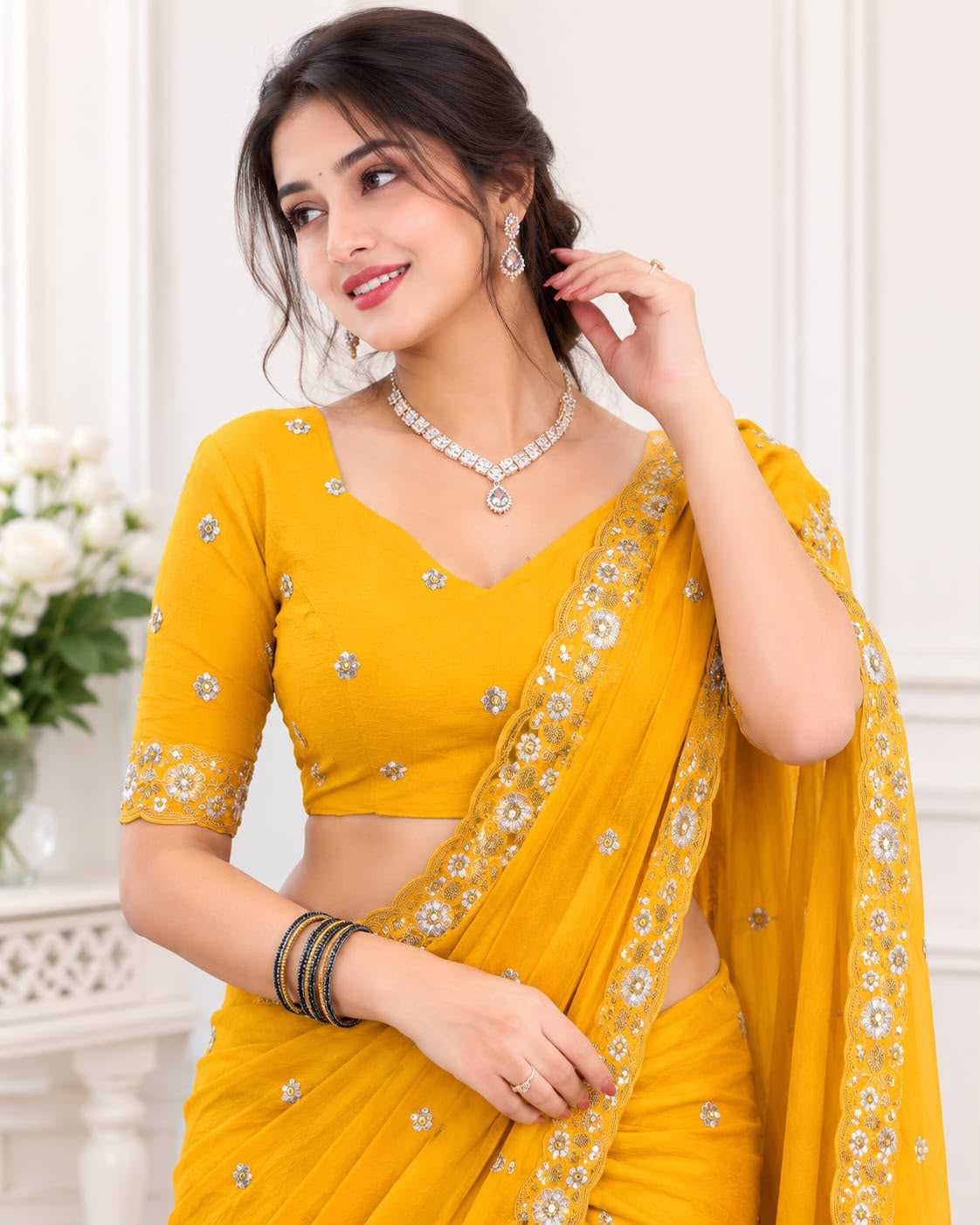 YNF Wholesale Rangoli Silk Designer Sarees  | Surat Manufacturer
