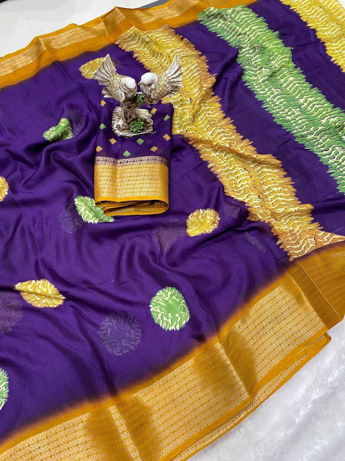 YNF Wholesale Jacquard Printed Sarees  | Surat Manufacturer
