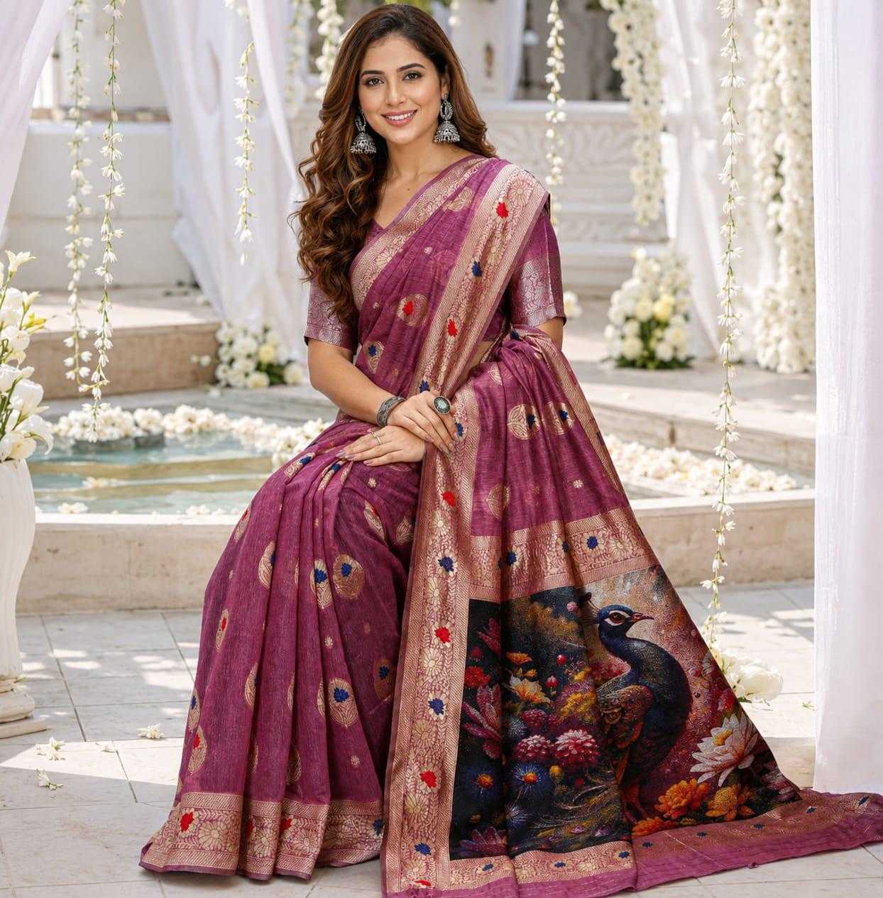 YNF Wholesale Soft Cotton Silk Jacquard Saree  | Surat Manufacturer