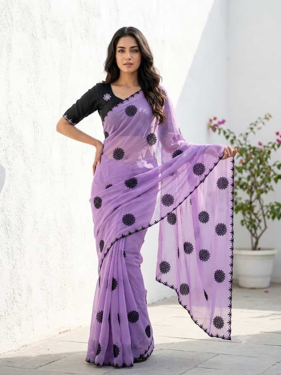 YNF Wholesale Georgette Designer Sarees  | Surat Manufacturer