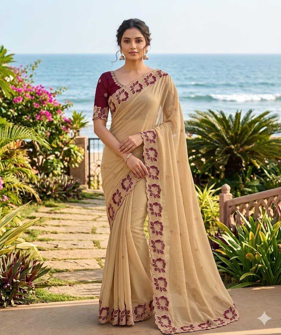 YNF Wholesale Georgette Party Wear Sarees  | Surat Manufacturer