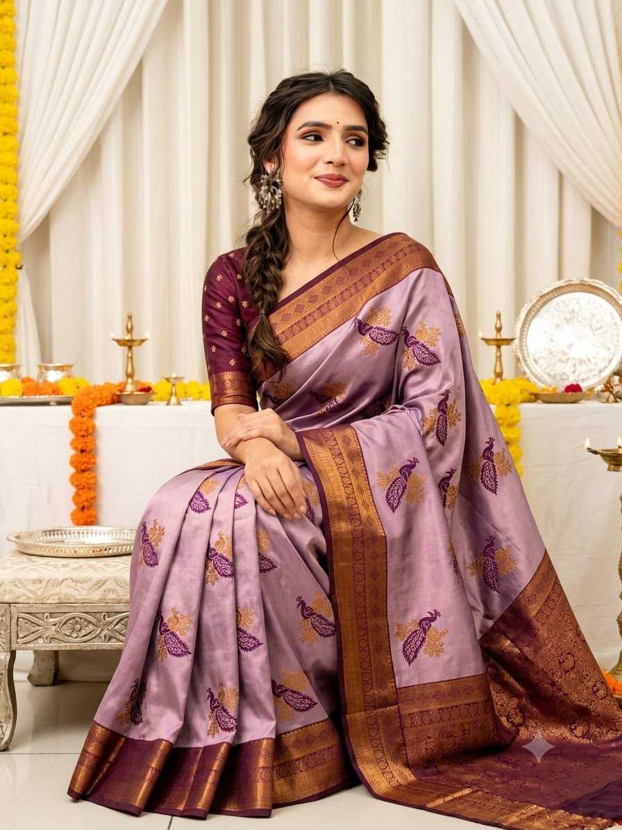 YNF Wholesale Banarasi Soft Silk Zari Border Sarees  | Surat Manufacturer