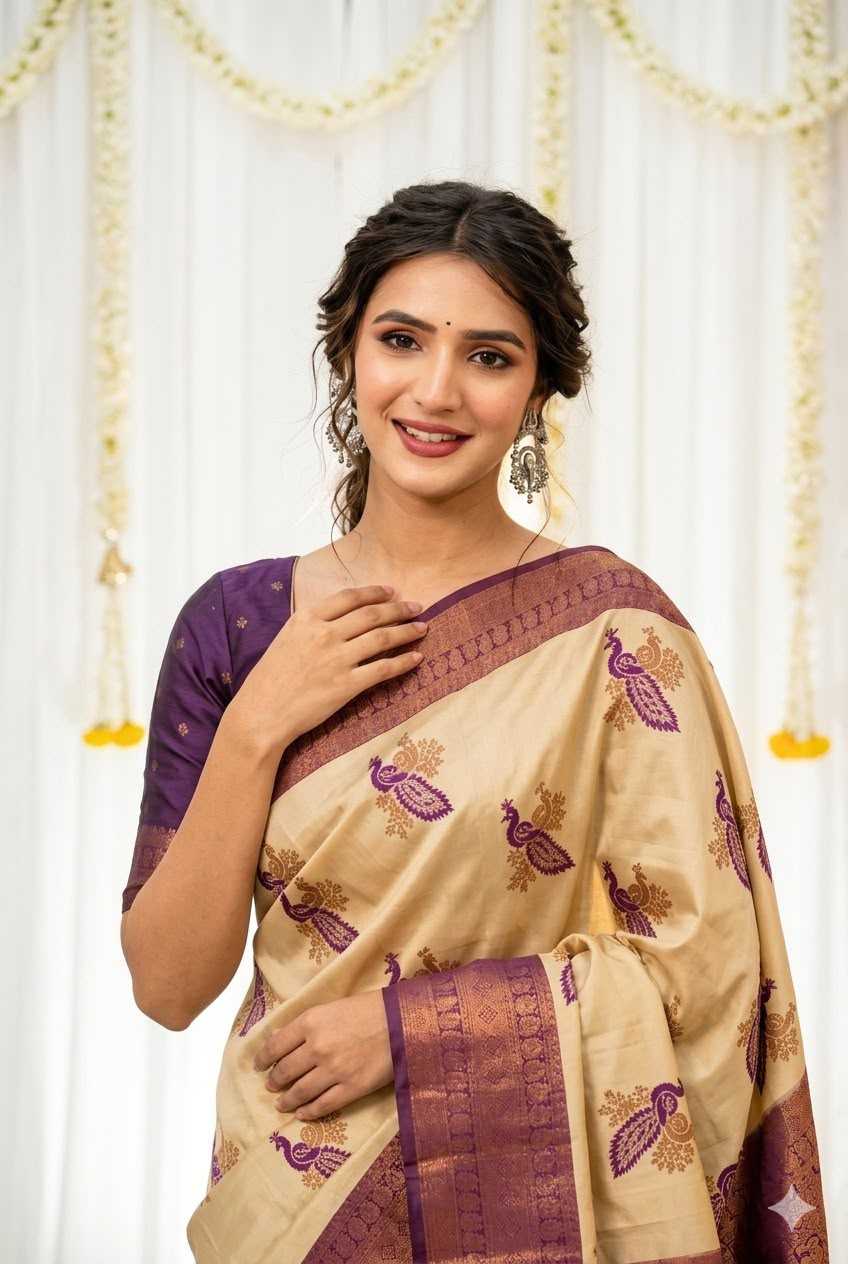 YNF Wholesale Banarasi Soft Silk Zari Border Sarees  | Surat Manufacturer