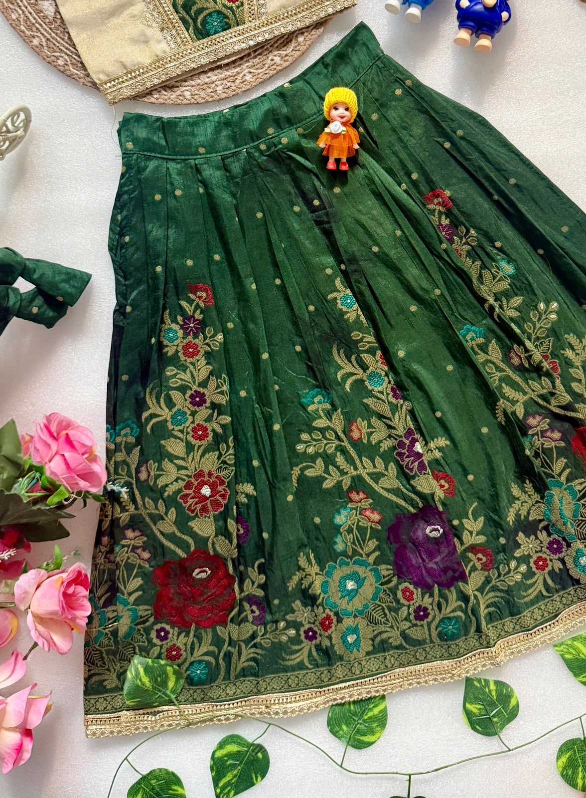 YNF Wholesale Dola Silk Kids Lehenga  | Surat Manufacturer