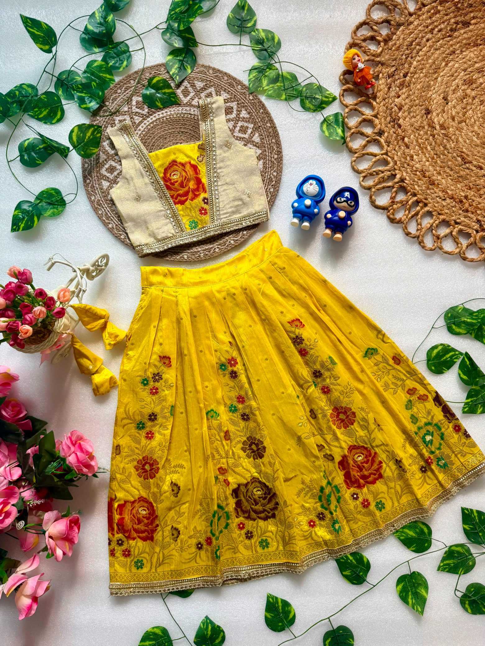 YNF Wholesale Dola Silk Kids Lehenga  | Surat Manufacturer