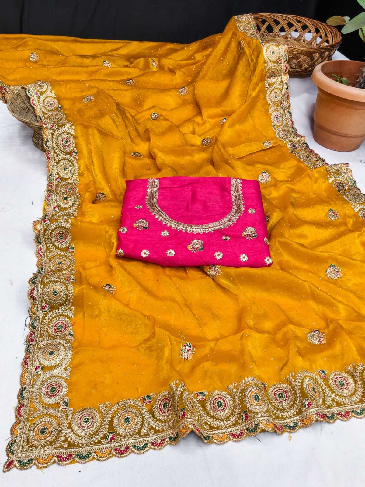 YNF Wholesale Satin Designer Sarees KESH588 Fandi | Surat Manufacturer