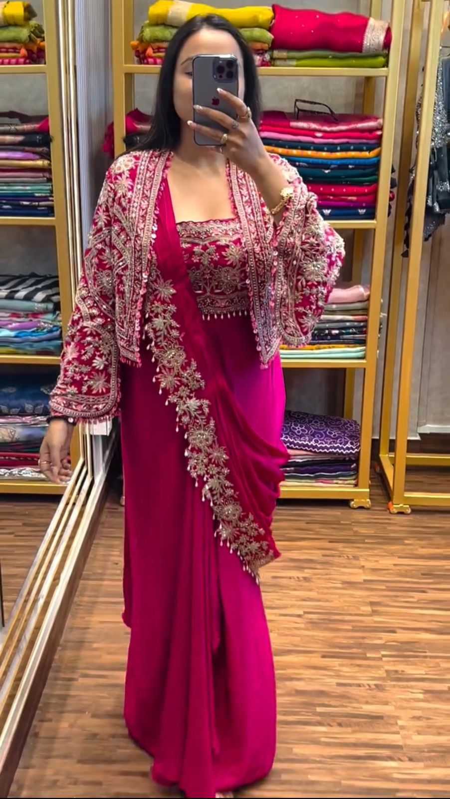 YNF Wholesale Chinon Embroidered Sarees KESH591 147 | Surat Manufacturer