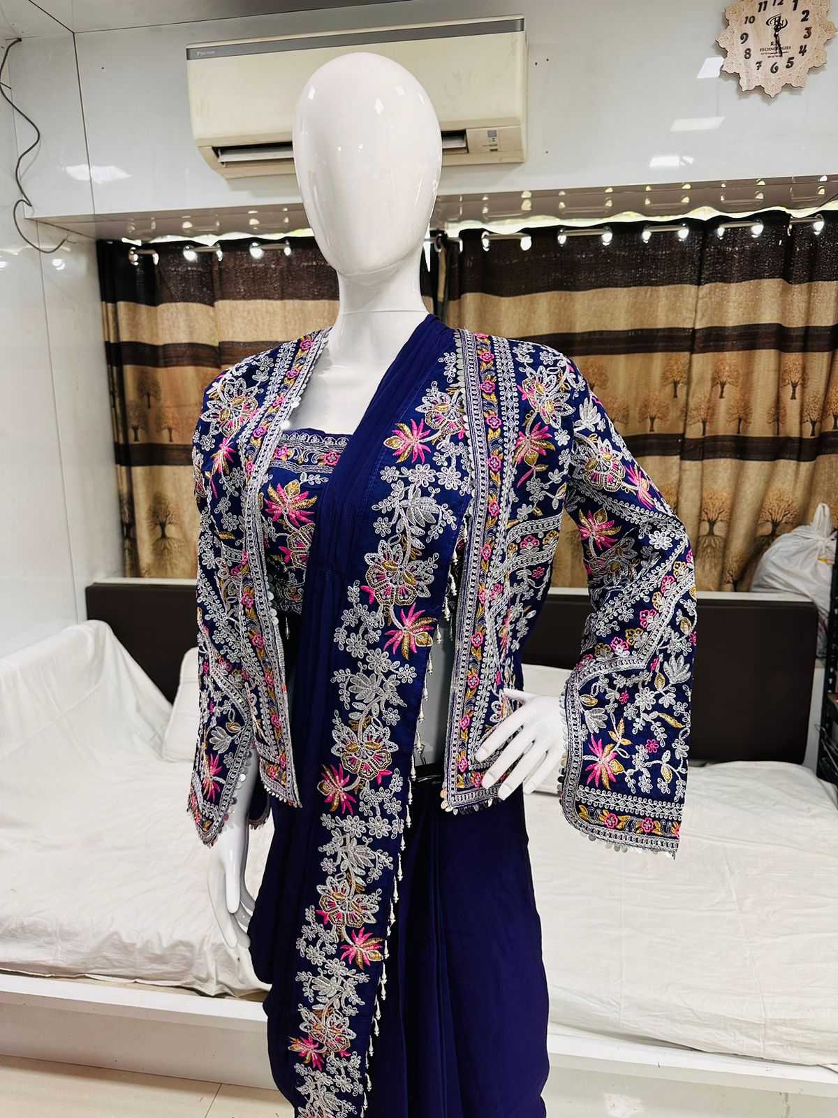 YNF Wholesale Chinon Embroidered Sarees KESH591 147 | Surat Manufacturer