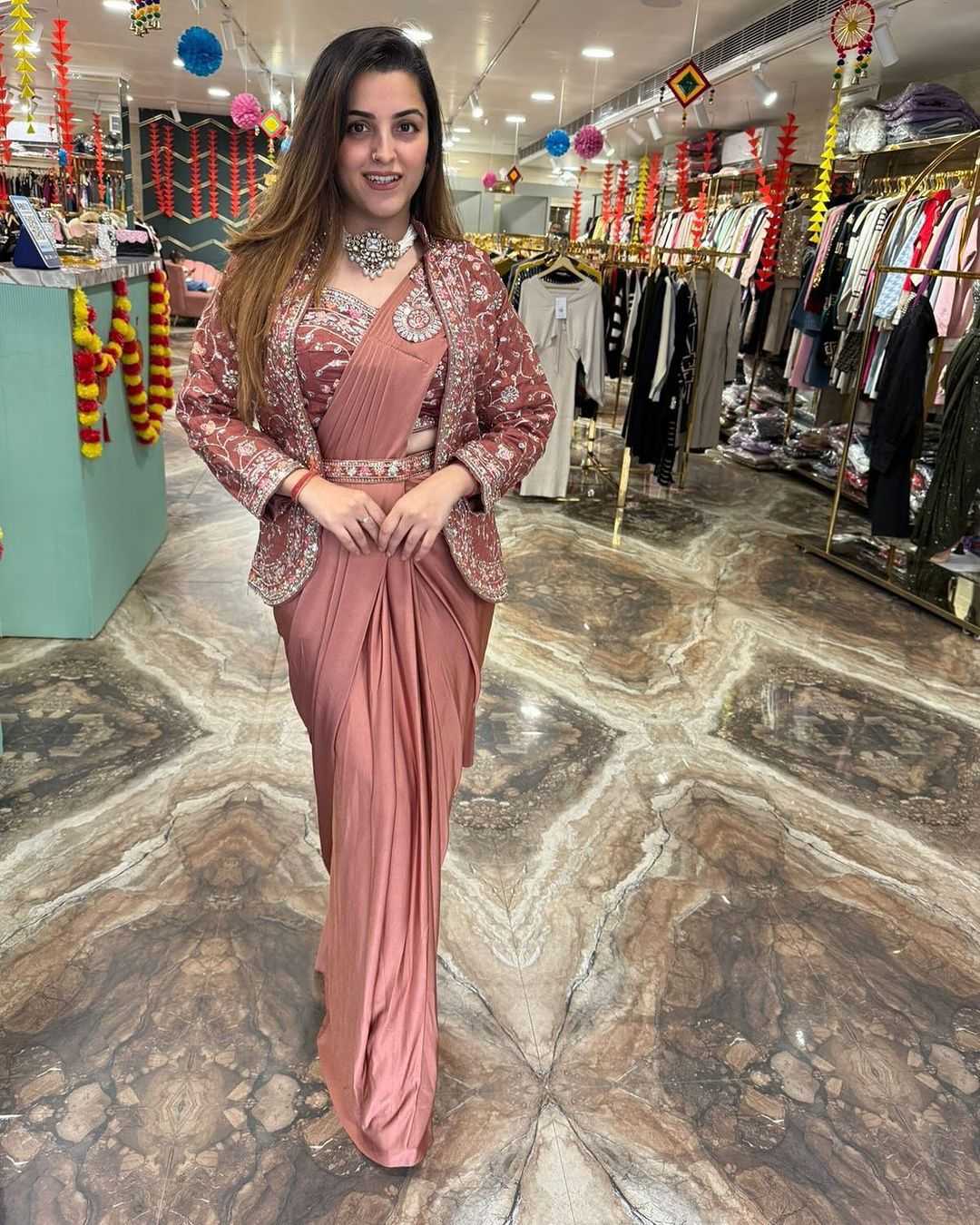 YNF Wholesale Satin Ready To Wear Sarees  | Surat Manufacturer