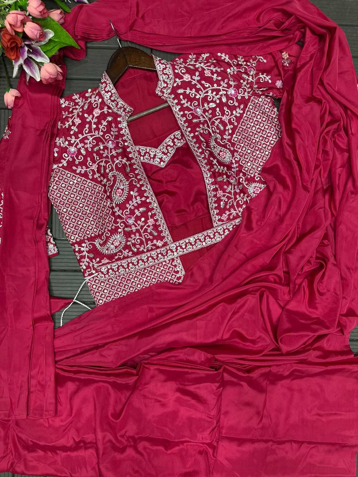 YNF Wholesale Satin Silk Ready To Wear Sarees  | Surat Manufacturer