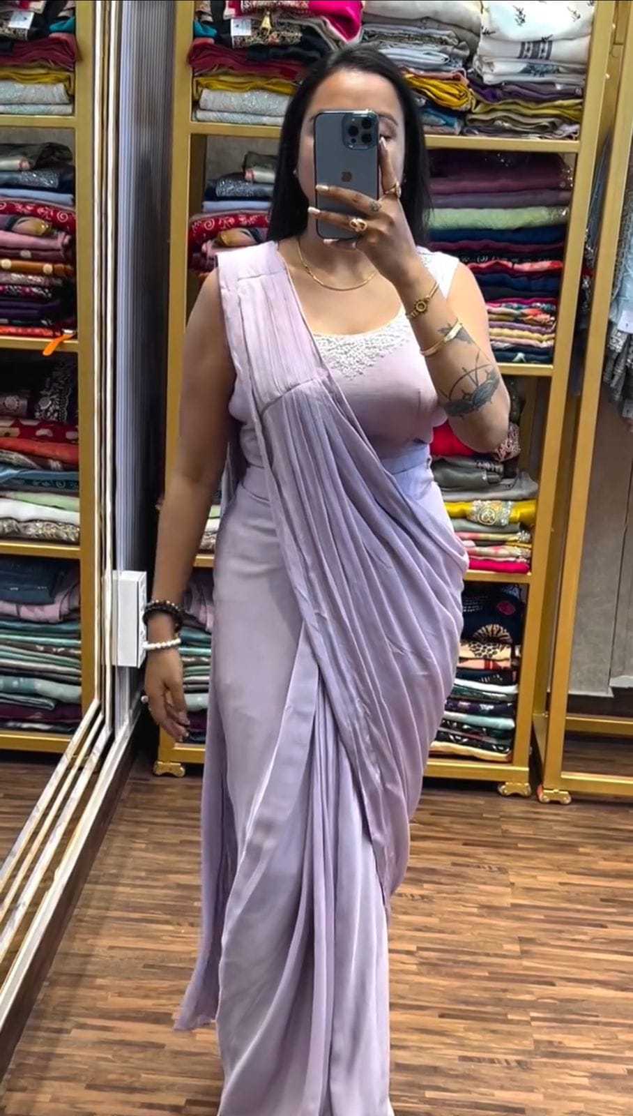 YNF Wholesale Chinon Sequence Sarees  | Surat Manufacturer