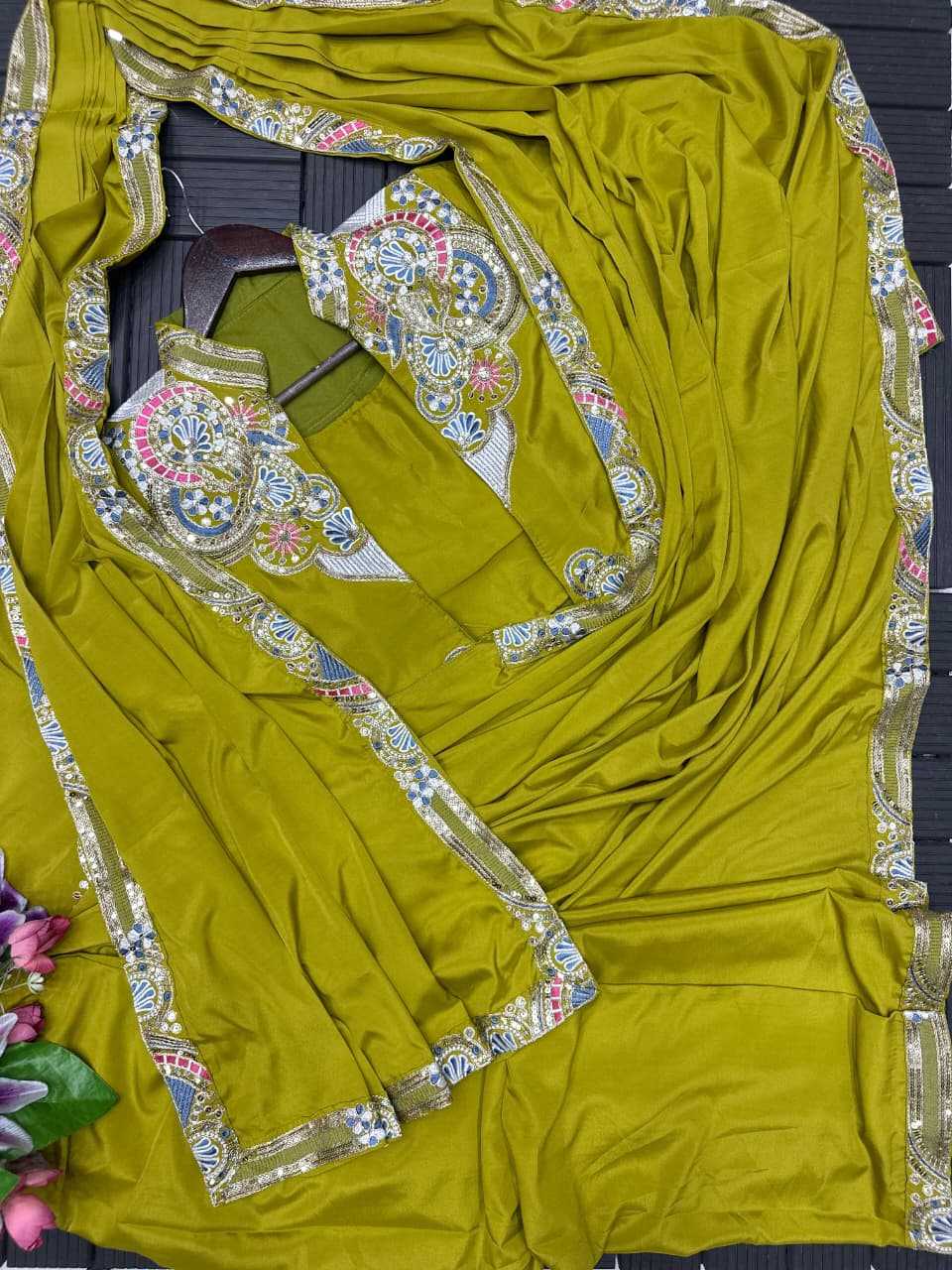 YNF Wholesale Crepe Ready To Wear Sarees  | Surat Manufacturer