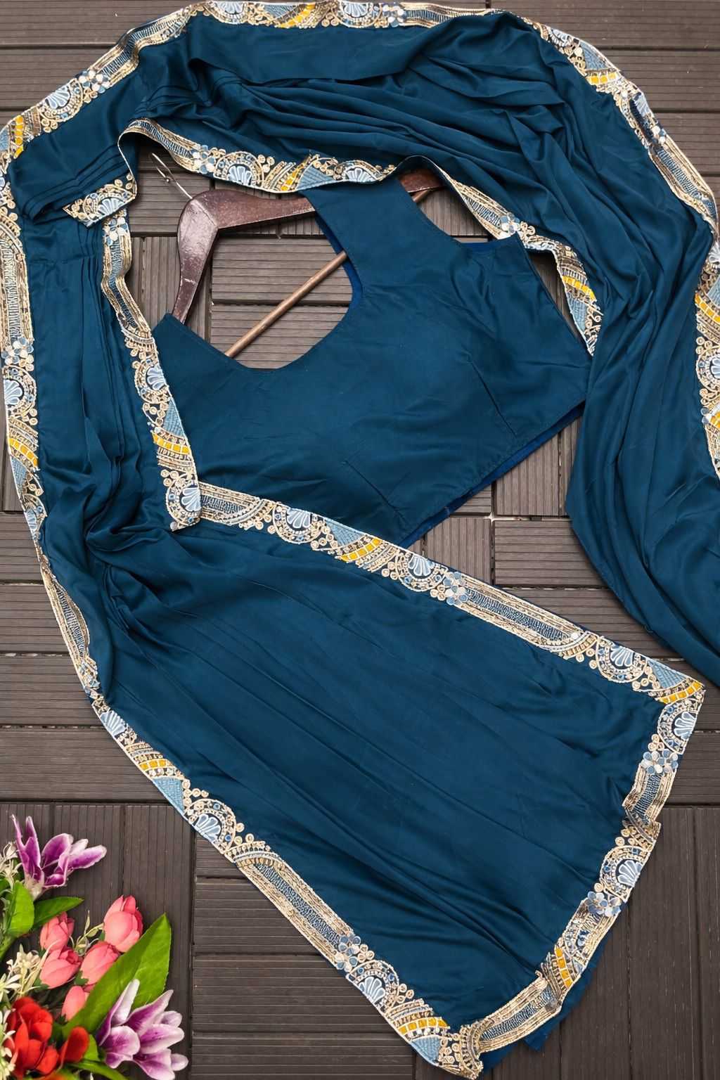 YNF Wholesale Crepe Ready To Wear Sarees  | Surat Manufacturer