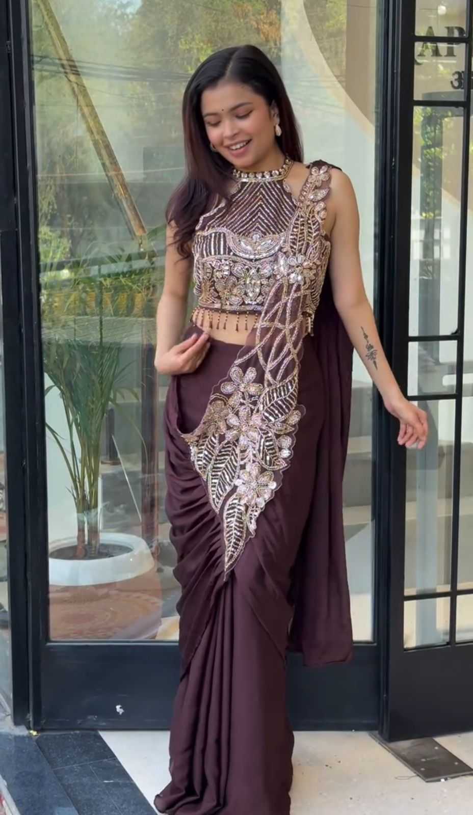 YNF Wholesale Georgette Georgette Sarees  | Surat Manufacturer