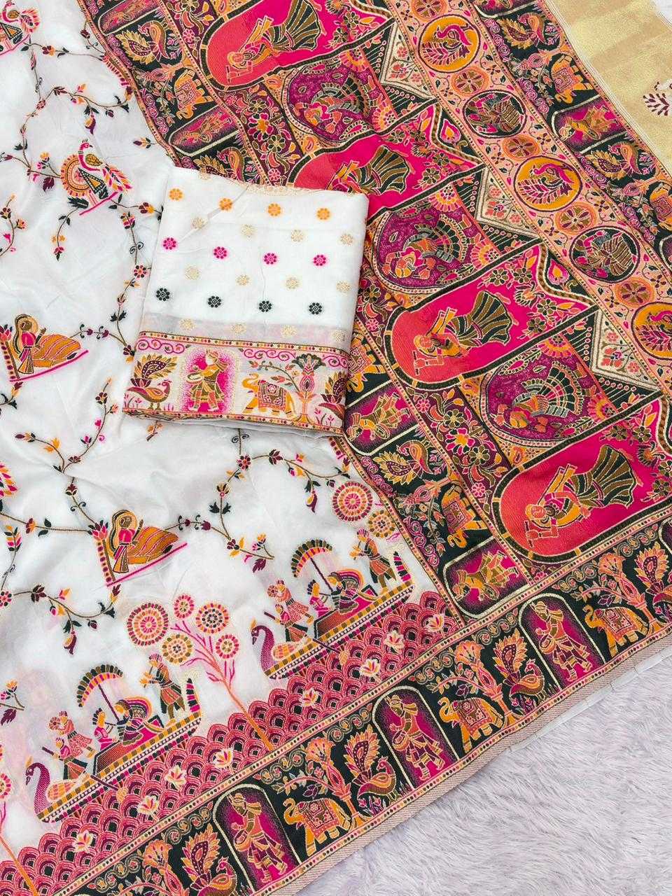 YNF Wholesale Pashmina Traditional Silk Sarees  | Surat Manufacturer