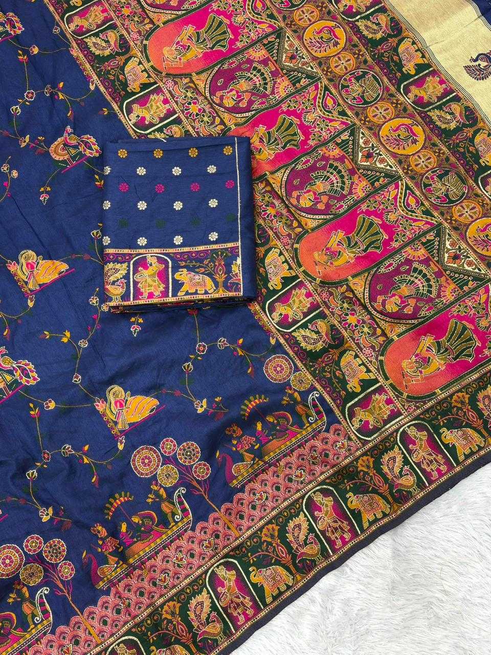 YNF Wholesale Pashmina Traditional Silk Sarees  | Surat Manufacturer