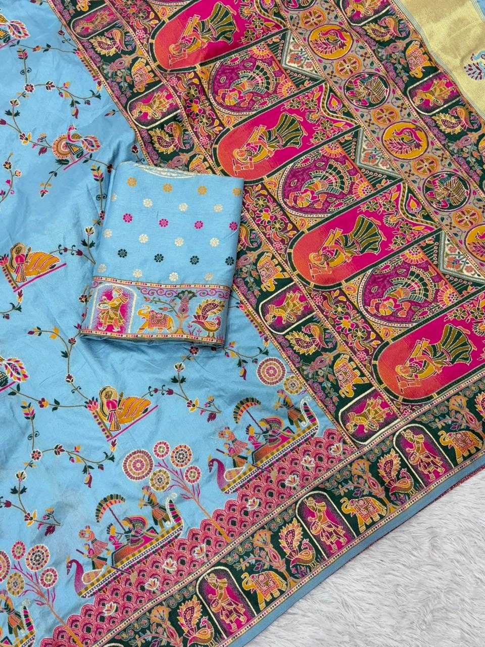 YNF Wholesale Pashmina Traditional Silk Sarees  | Surat Manufacturer