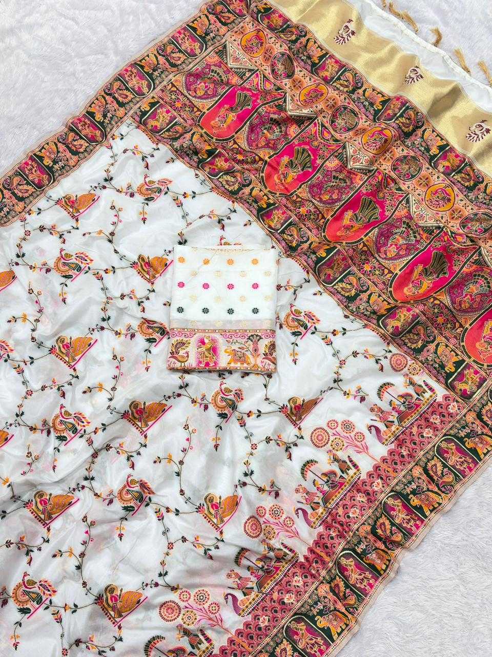 YNF Wholesale Pashmina Traditional Silk Sarees  | Surat Manufacturer