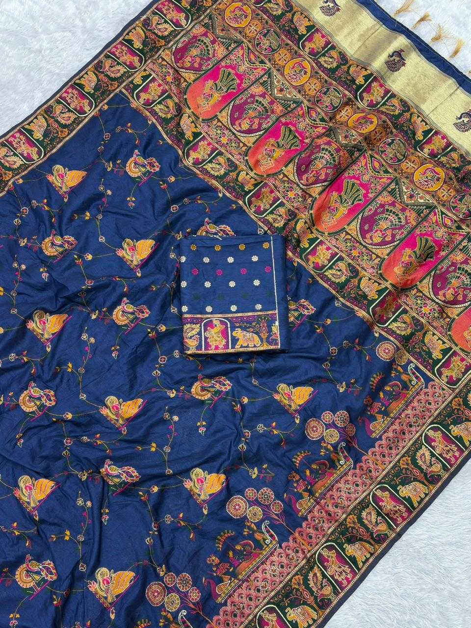 YNF Wholesale Pashmina Traditional Silk Sarees  | Surat Manufacturer