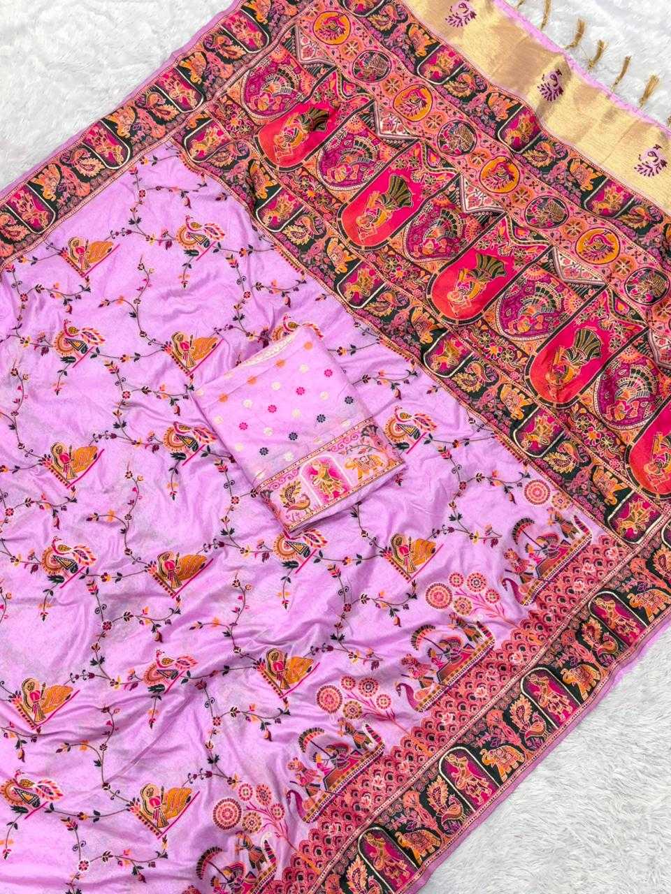 YNF Wholesale Pashmina Traditional Silk Sarees  | Surat Manufacturer