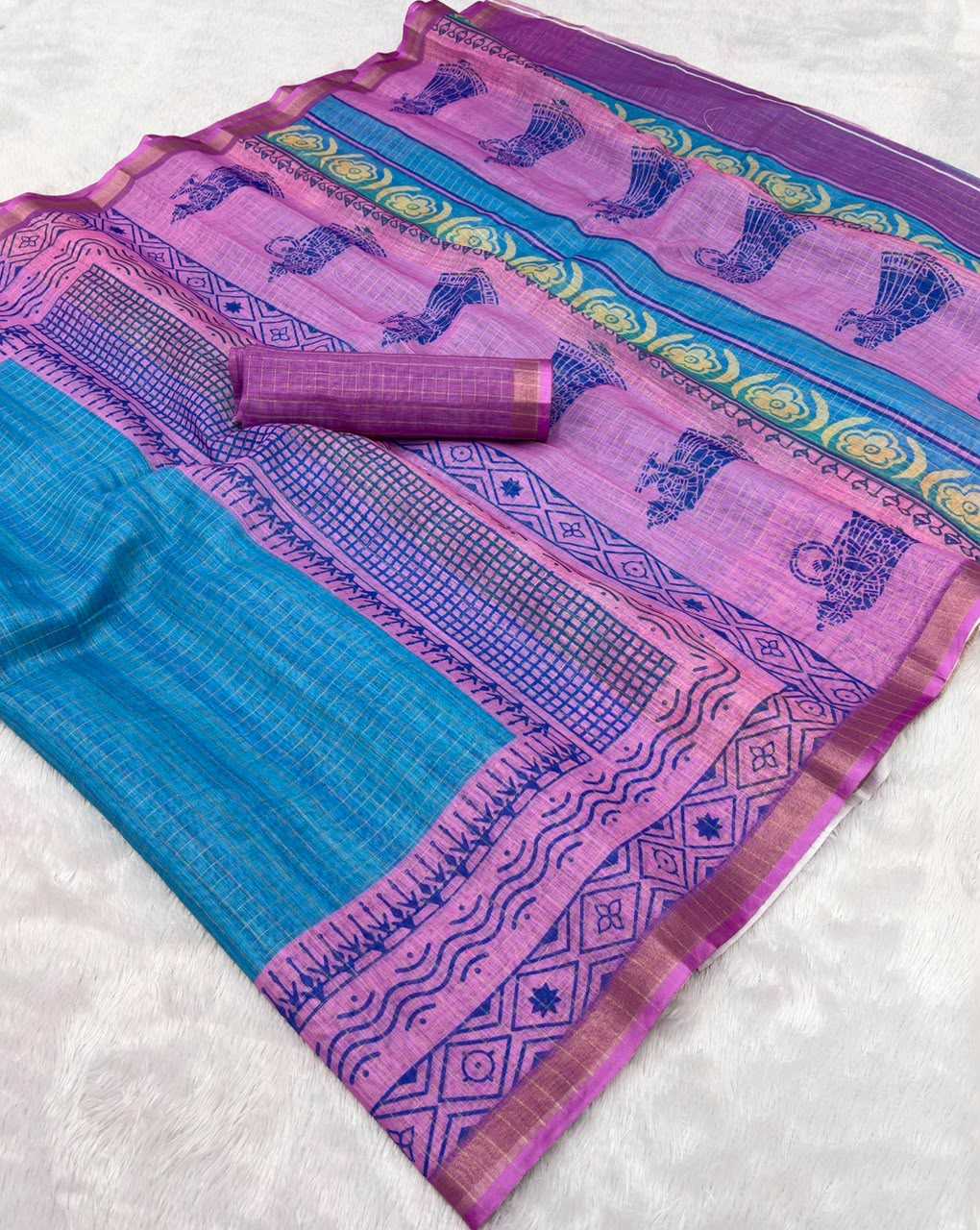 YNF Wholesale Cotton Printed Sarees  | Surat Manufacturer