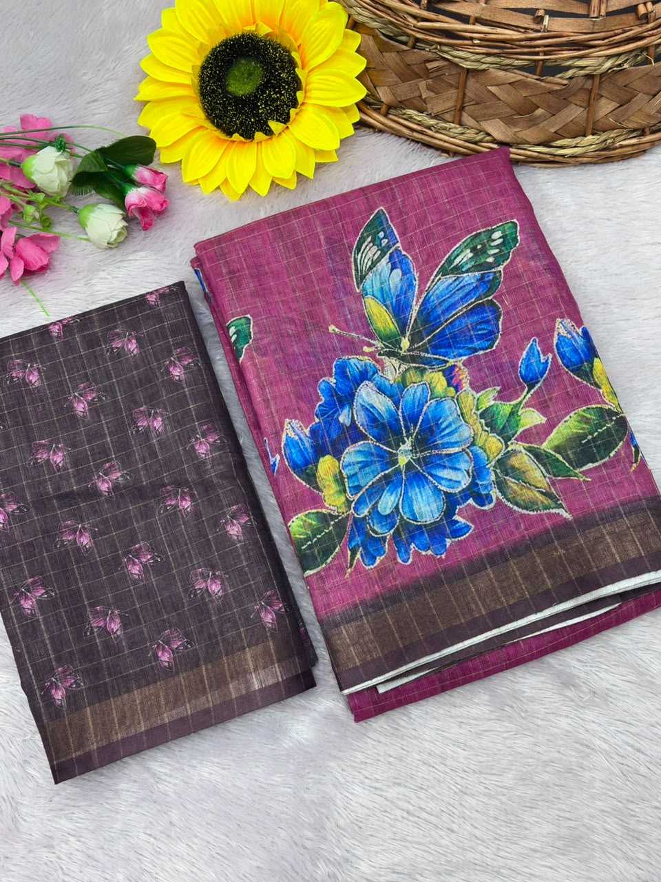 YNF Wholesale Cotton Printed Sarees  | Surat Manufacturer
