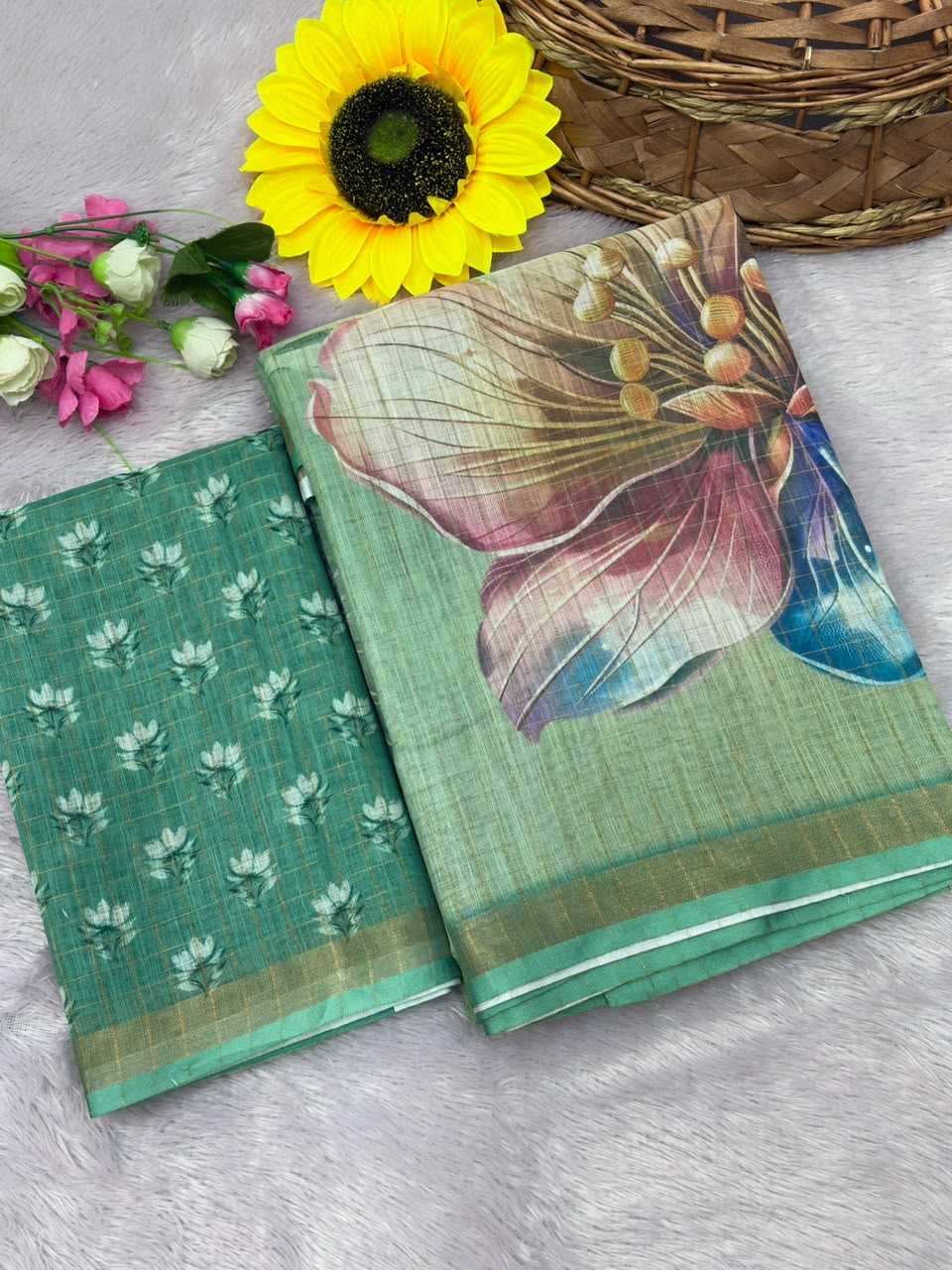 YNF Wholesale Cotton Printed Sarees  | Surat Manufacturer