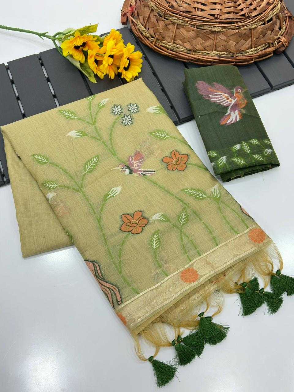 YNF Wholesale Cotton Designer Sarees  | Surat Manufacturer